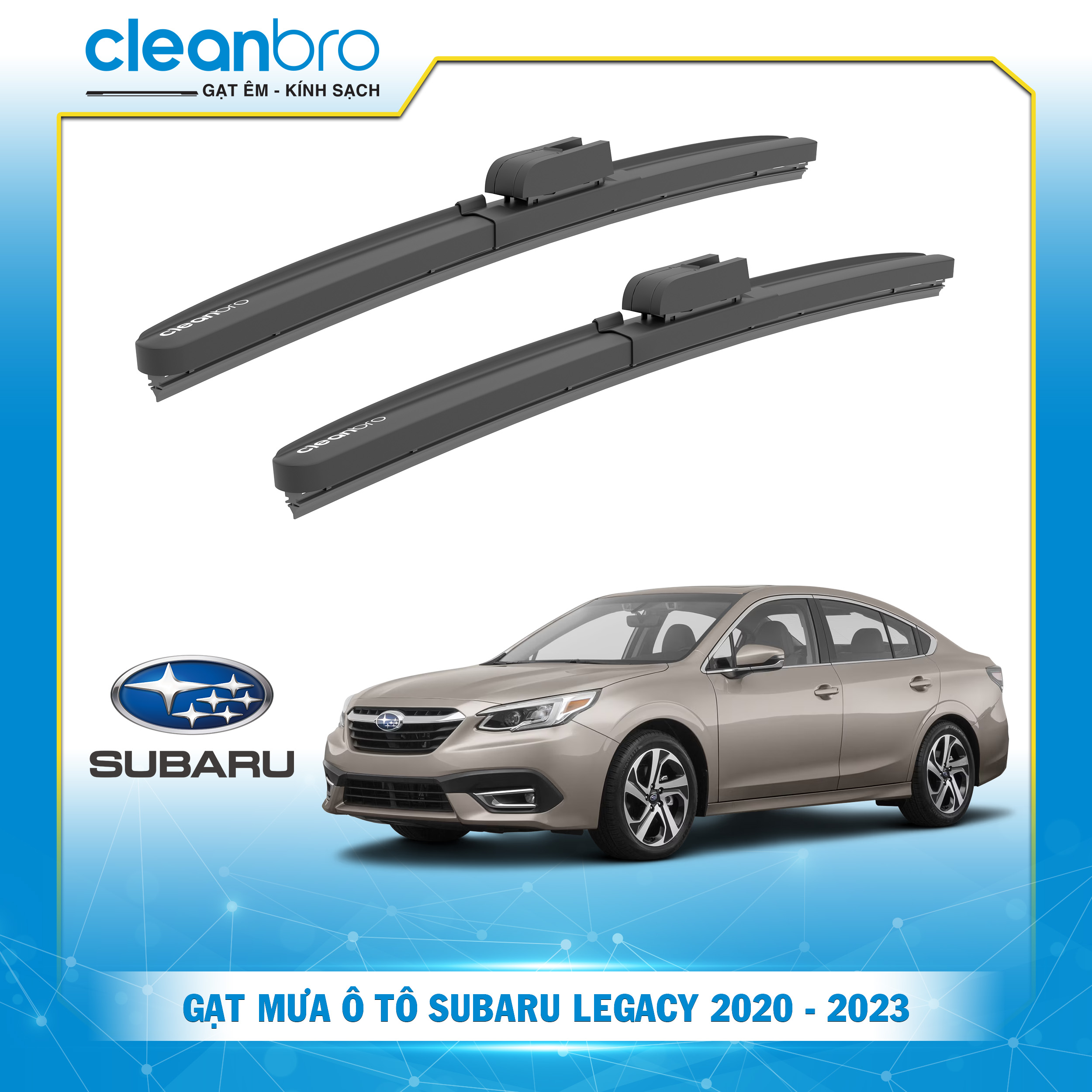 Gạt mưa ô tô hiệu ứng lá sen  Subaru Legacy [2020-2023]
